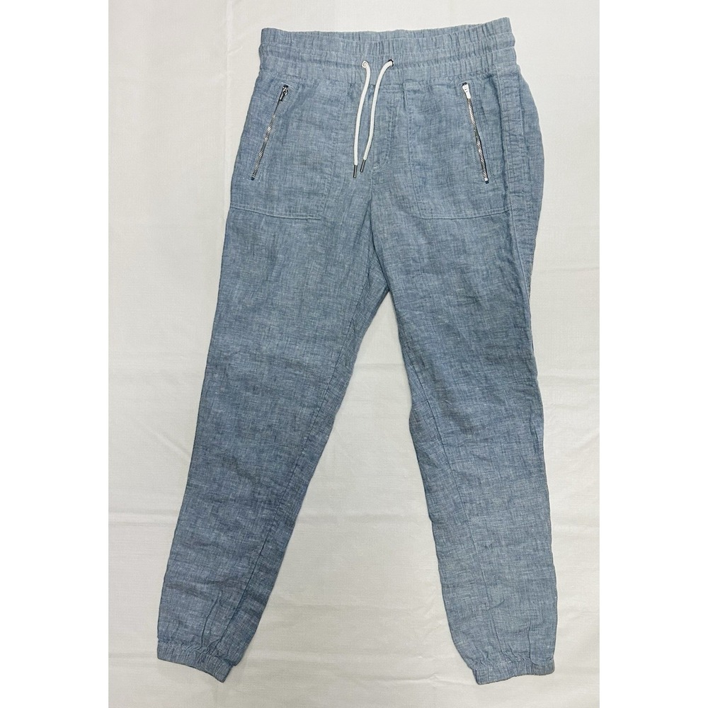 ATHLETA CABO 100% LINEN Jogger Blue SIZE 6T